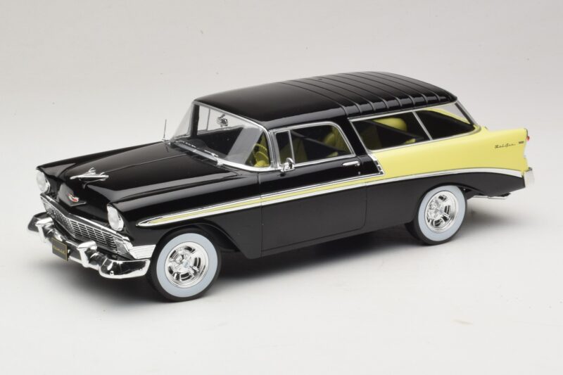 Chevrolet Bel Air Nomad Custom Negru & Galben Deschis KK-Scale 1:18 KKDC181293 Metal