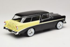 Chevrolet Bel Air Nomad Custom Negru & Galben Deschis KK-Scale 1:18 KKDC181293 Metal - imaginea 2 din 6