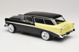 Chevrolet Bel Air Nomad Custom Negru & Galben Deschis KK-Scale 1:18 KKDC181293 Metal - imaginea 5 din 6