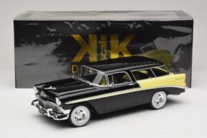 Chevrolet Bel Air Nomad Custom Negru & Galben Deschis KK-Scale 1:18 KKDC181293 Metal - imaginea 6 din 6