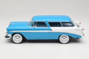 Chevrolet Bel Air Nomad Turcoaz & Alb KK-Scale 1:18 KKDC181292 Metal - imaginea 3 din 6