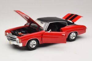Chevrolet Chevelle SS454 Roșu Maisto 1:18 31890-P1 Metal - imaginea 2 din 8