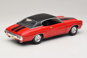 Chevrolet Chevelle SS454 Roșu Maisto 1:18 31890-P1 Metal - imaginea 3 din 8