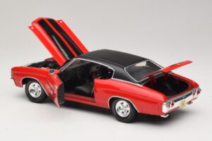 Chevrolet Chevelle SS454 Roșu Maisto 1:18 31890-P1 Metal - imaginea 5 din 8