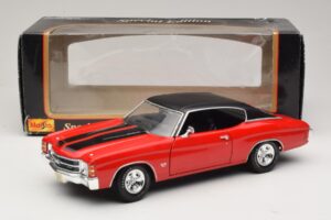 Chevrolet Chevelle SS454 Roșu Maisto 1:18 31890-P1 Metal - imaginea 8 din 8