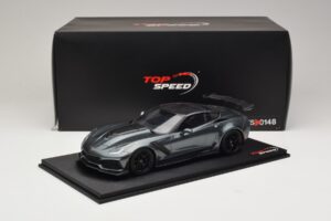 Chevrolet Corvette C7 ZR-1 Shadow Grey Metallic TopSpeed 1:18 TS0148 Rășină - imaginea 6 din 6