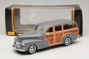 Chevrolet Fleetmaster Woody Gri Maisto 1:18 31854 Metal - imaginea 8 din 8