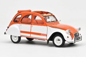 Citroen 2CV Spot Portocaliu & Alb Norev 1:18 181473 Metal