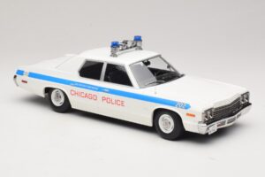 Dodge Monaco Chicago Poliția KK-Scale 1:18 KKDC181151 Metal - imaginea 4 din 6