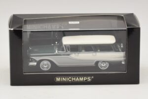 Edsel Bermuda Break Verde Închis Alb Minichamps 1:43 400082013 Metal - imaginea 5 din 5