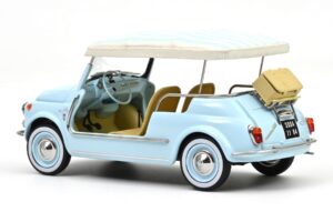 Fiat 500 Jolly Albastru Norev 1:18 187793 Metal - imaginea 3 din 5