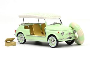 Fiat 500 Jolly Verde Norev 1:18 187794 Metal - imaginea 4 din 5