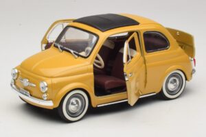 Fiat 500 Galben Solido 1:18 8042 Metal - imaginea 2 din 8