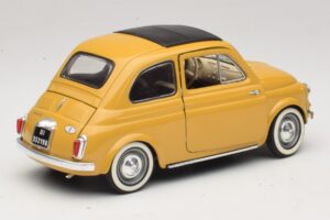 Fiat 500 Galben Solido 1:18 8042 Metal - imaginea 3 din 8