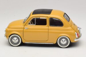Fiat 500 Galben Solido 1:18 8042 Metal - imaginea 4 din 8