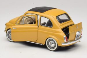 Fiat 500 Galben Solido 1:18 8042 Metal - imaginea 5 din 8