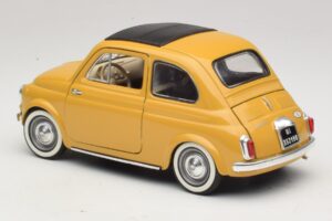 Fiat 500 Galben Solido 1:18 8042 Metal - imaginea 7 din 8