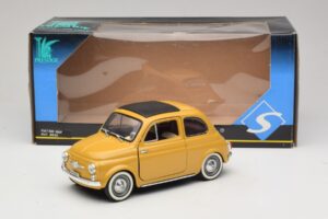 Fiat 500 Galben Solido 1:18 8042 Metal - imaginea 8 din 8