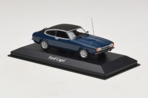 Ford Capri II Albastru Închis Maxichamps 1:43 940081201 Metal - imaginea 3 din 5