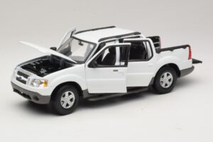 Ford Explorer Sport Trac Alb Maisto 1:18 36891 Metal - imaginea 2 din 8