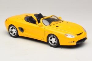 Ford Mustang Mach III Cabriolet Galben Maisto 1:18 32815 Metal - imaginea 6 din 8