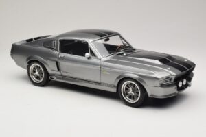 Ford Mustang Shelby GT500 Eleanor Gri Metalizat & Negru KK-Scale 1:12 KKDC120171 Metal - imaginea 6 din 8