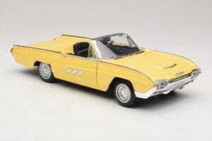 Ford Thunderbird Cabriolet Galben Anson 1:18 30334-P1 Metal - imaginea 6 din 8