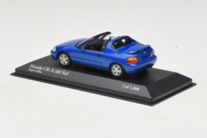 Honda CR-X del Sol EG2 Albastru Metalizat Minichamps 1:43 400161931 Metal - imaginea 3 din 5
