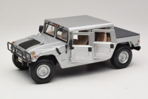Hummer H1 Hardtop Argintiu Maisto 1:18 36857 Metal - imaginea 2 din 8