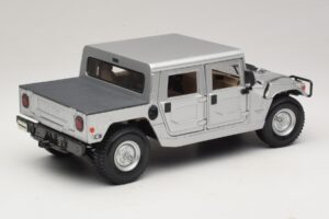 Hummer H1 Hardtop Argintiu Maisto 1:18 36857 Metal - imaginea 3 din 8