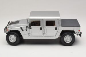 Hummer H1 Hardtop Argintiu Maisto 1:18 36857 Metal - imaginea 4 din 8