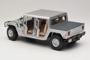 Hummer H1 Hardtop Argintiu Maisto 1:18 36857 Metal - imaginea 5 din 8