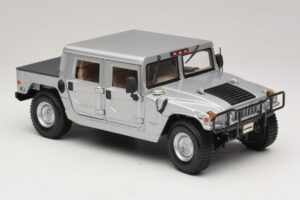 Hummer H1 Hardtop Argintiu Maisto 1:18 36857 Metal - imaginea 6 din 8
