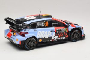 Hyundai i20 N Rally1 #11 T. Neuville / M. Wydaeghe Rally Monte Carlo 2026 IXO 1:18 18RMC270B Metal - imaginea 2 din 6