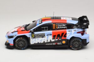 Hyundai i20 N Rally1 #11 T. Neuville / M. Wydaeghe Rally Monte Carlo 2026 IXO 1:18 18RMC270B Metal - imaginea 3 din 6