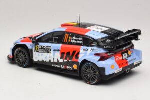 Hyundai i20 N Rally1 #11 T. Neuville / M. Wydaeghe Rally Monte Carlo 2026 IXO 1:18 18RMC270B Metal - imaginea 5 din 6