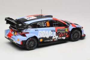 Hyundai i20 N Rally1 #16 A. Fourmaux / A. Coria Rally Monte Carlo 2026 IXO 1:18 18RMC270A Metal - imaginea 2 din 6