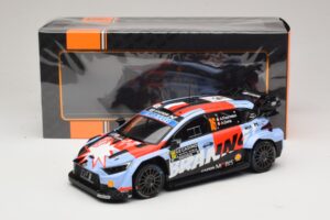 Hyundai i20 N Rally1 #16 A. Fourmaux / A. Coria Rally Monte Carlo 2026 IXO 1:18 18RMC270A Metal - imaginea 6 din 6