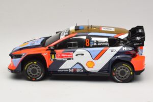 Hyundai i20 N Rally1 #8 O. Tanak / M. Jarveoja Rally Portugal 2025 IXO 1:18 18RMC251A Metal - imaginea 3 din 6