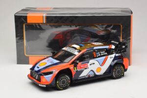 Hyundai i20 N Rally1 #8 O. Tanak / M. Jarveoja Rally Portugal 2025 IXO 1:18 18RMC251A Metal - imaginea 6 din 6