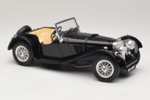 Jaguar SS100 Roadster Negru Bburago 1:18 3006-M3 Metal - imaginea 4 din 6