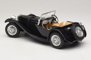 Jaguar SS100 Roadster Negru Bburago 1:18 3006-M3 Metal - imaginea 5 din 6