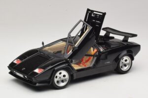 Lamborghini Countach 5000 Quattrovalvole Negru Bburago 1:18 3337 Metal - imaginea 2 din 8