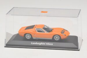Lamborghini Miura P400 Portocaliu Maxichamps 1:43 940103001 Metal - imaginea 4 din 5