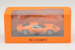 Lamborghini Miura P400 Portocaliu Maxichamps 1:43 940103001 Metal - imaginea 5 din 5