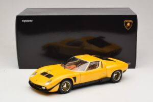Lamborghini Miura SVR Galben & Negru Kyosho 1:18 08319GY Metal - imaginea 8 din 8