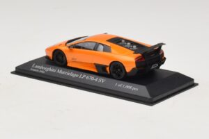 Lamborghini Murcielago LP670-4 SV Portocaliu Metalizat Minichamps 1:43 400103942 Metal - imaginea 3 din 5
