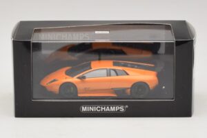Lamborghini Murcielago LP670-4 SV Portocaliu Metalizat Minichamps 1:43 400103942 Metal - imaginea 5 din 5
