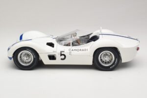 Maserati Tipo 61 #5 Camoradi S. Moss / D. Gurney 1000km Nurburgring Winner 1960 Minichamps 1:12 120601205 Metal - imaginea 4 din 8