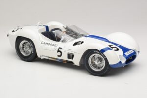 Maserati Tipo 61 #5 Camoradi S. Moss / D. Gurney 1000km Nurburgring Winner 1960 Minichamps 1:12 120601205 Metal - imaginea 6 din 8